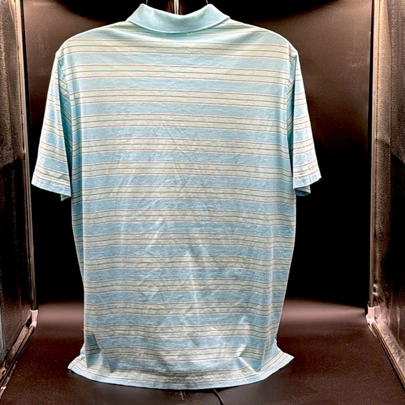 Lacoste soft touch cotton striped polo Size 6 (XL) Mens Blue Excellent condition - Picture 3 of 5